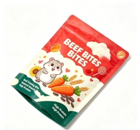 Sachets à fermeture éclair personnalisés en gros, emballage souple composite pour bonbons et friandises pour animaux de compagnie