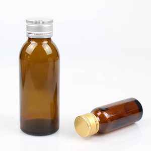 Flacons en verre ambré de 20 ml à 100 ml pour médicaments liquides avec bouchon en aluminium ROPP, options d'emballage et de gravure - Product Image 2