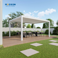 Mooxon Pergola persienne en aluminium de haute qualité parking extérieur moderne Bioclimatica 4X4 Louvre Windows Shades Carport