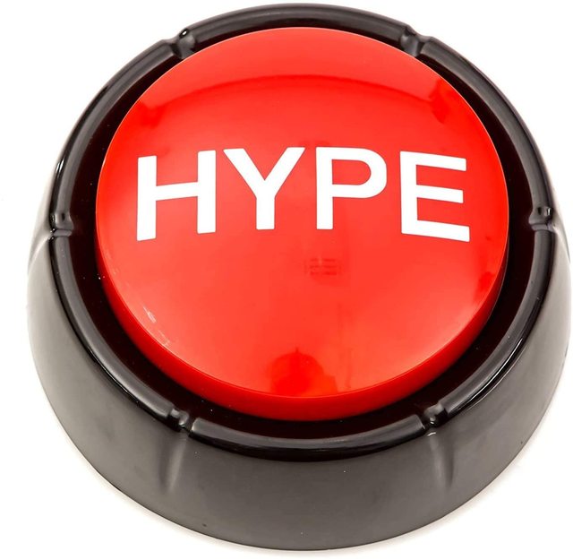 Hot Selling Party Toy for Communication Talking Recording Easy Button the Hype Button Hip Hop Air Sound Effect Button