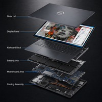 Para Pro Precision 7, Estación de Trabajo Móvil Profesional de 14 Pulgadas, Portátil con Intel Core de Alto Rendimiento, Windows 11 Home, SSD