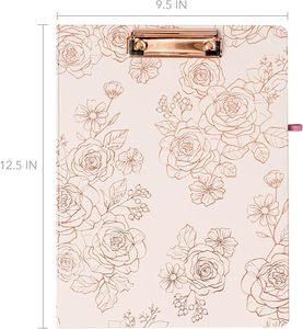 Myway Rose Vàng Clipboard Folio Dễ Thương Hàng Ngày Kế Hoạch Để Làm Danh Sách Notepad Pocket Vườn Nở Kem Cho Công Việc Khuyến Mại Memo Pad - Product Image 2
