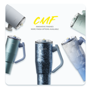 Mug isotherme en acier inoxydable Haers Tumbler 32oz 40oz, peinture effet pierre - Product Image 3