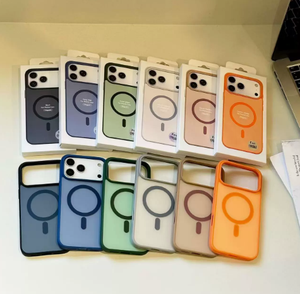 เคสแบบด้านสีตัดกันสำหรับ iPhone 18 ProMax 18 17 16 15 14 13 Air Plus Pro Max รองรับการชาร์จแบบแม่เหล็ก ป้องกันการกระแทก - Product Image 1