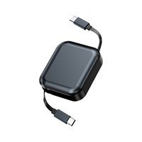 Câble de charge rapide rétractable USB Type-C vers Type-C 240W pour téléphone portable, tablette, voiture