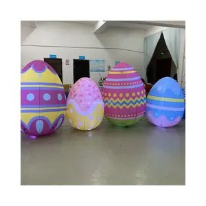 Giant inflatable easter eggs with lighting for party decorations