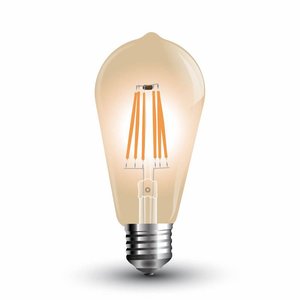 E27 ST64 4W lampadina a filamento LED caldo bianco 2200K copertura Vintage ambra SKU-4361-illuminazione/lampadine - Product Image 1