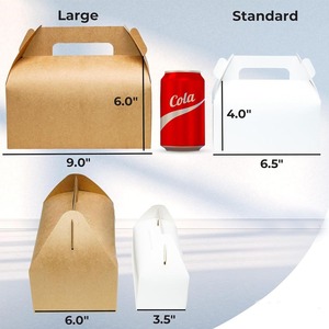 Birthday, wedding, picnic, business, Christmas, <b>large</b> gable <b>gift</b> <b>box</b> with handle can be customized according to needs - Product Image 3