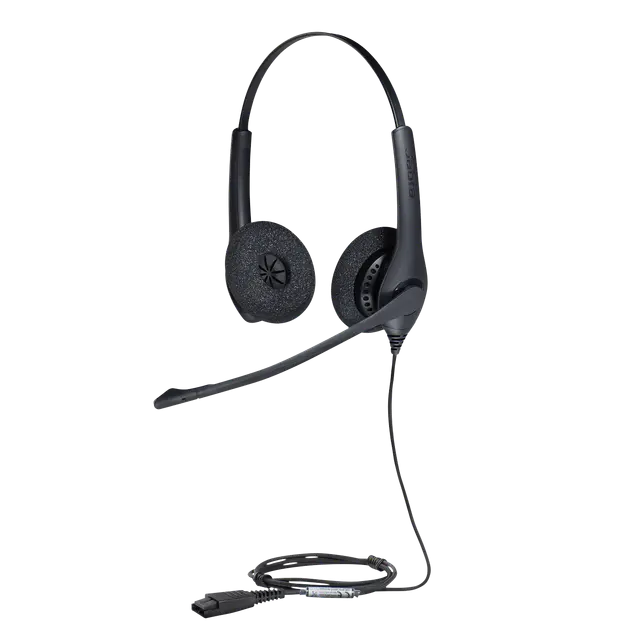 Jabra Biz 1500 Duo/Mono QD Over Ear Stereo Headset   Headset with Noise-Canceling Microphone