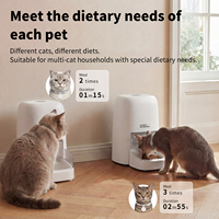 Distributeur de nourriture intelligent RFID pour animaux de compagnie avec collier connecté – Repas personnalisé activé par la puce, capacité 4,6 L pour le suivi de régime des chats et chiens