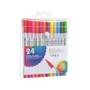 Ensemble de 100 marqueurs d'art à double pointe, pinceaux aquarelle, crayons de dessin, couleurs uniques, marqueurs d'art à double pointe, marqueurs de peinture - Product Image 2