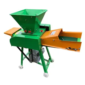 Elektrische Gras Crusher Kneden Mini Ensilage Machine Stro Chopper Kaf Snijder Machine Graan Verpletterende