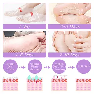 Wholesale Skin Foot Exfoliating Peel Of Nutritive And Moisturising Foot Mask Korea