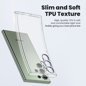Funda Protectora para Teléfono Toocki Ultimate Clarity Slim TPU, Protección Flexible, Sensación Ligera, Diseño Ligero para <span class=keywords><strong>Samsung</strong></span> Serie S21-S24 - Product Image 2