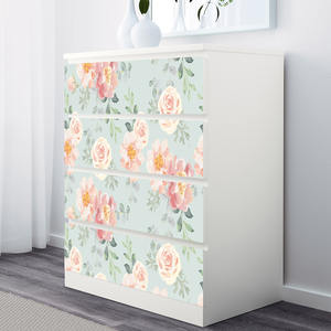 5 pièces peler et coller des autocollants d'escalier floraux, décalcomanies de contremarches d'escalier en vinyle auto-adhésives, décor de peintures murales d'escalier - Product Image 6