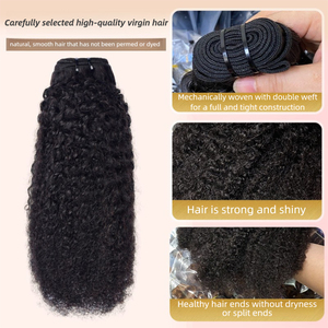 Extensiones de Cabello Humano Virgen Vietnamita Afro Rizado 4C, Súper Doble Trama, Tejido a Mano, Todos los Colores, Para Salón de Belleza, 8-40 Pulgadas, <span class=keywords><strong>Sin</strong></span> Adhesivos - Product Image 4