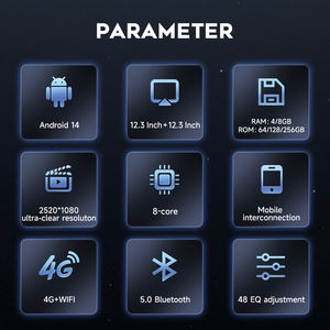 24,6-дюймовый двухэкранный автомобильный мультимедийный центр Android 14 с <span class=keywords><strong>DVD</strong></span>-плеером для Porsche Cayenne 2010-2016 - Product Image 6