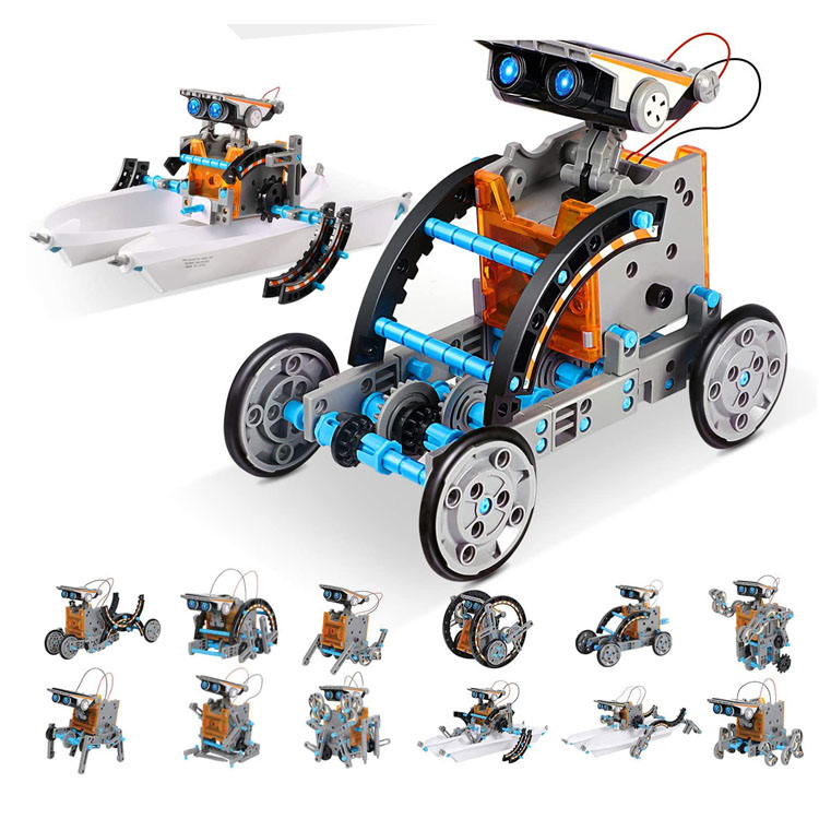 Детский игрушечный робот 12 в 1, 190 шт.