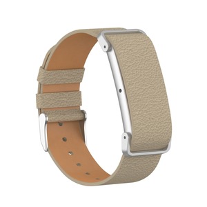 Bracelet de montre intelligente en cuir véritable texturé, bracelet de remplacement pour Fitbit Air, cadre en aluminium, boucle à ardillon - Product Image 5