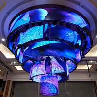 Kualitas Terbaik hemat biaya P4 256x128mm layar LED fleksibel dalam ruangan untuk pusat perbelanjaan TV toko ritel lift pencarian arah