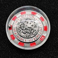 Haute qualité D20 perles roulantes Roulette dés en métal polyédriques forme carrée pour donjons et dragons jeux de rôle