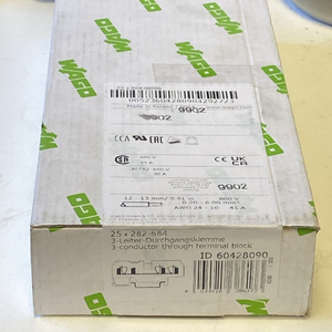 บล็อกเทอร์มินัล 3 ขั้ว Plc 25x รุ่น 282-684 สีน้ำเงิน 6 มม. ใหม่สำหรับสินค้ารับประกัน - Product Image 1