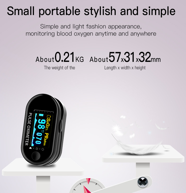 MS23 small mini portable finger clip pulse oximeter blood oxygen saturation monitor