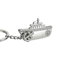 Porte-clés en métal marin avec logo personnalisé, ancre rotative à 360 degrés, pour navires de croisière, prix de gros, pour les marchés européen et américain