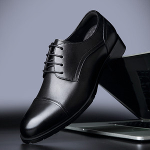Chaussures habillées en cuir pour hommes Fapalec, à lacets, en cuir de vachette pleine fleur, pour le bureau et les occasions professionnelles - Product Image 2