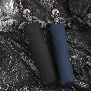 23 pouces 8 panneaux ouverture et fermeture automatiques couleur unie anti-tempête trois hommes pliant <span class=keywords><strong>parapluie</strong></span> compact - Product Image 5