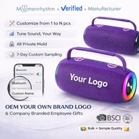 Altavoz Portátil con Logotipo Personalizado, Sonido Estéreo con Bajos Profundos, Luz RGB Colorida, Regalos Promocionales para Fiestas al Aire Libre
