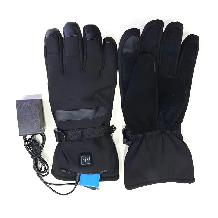Waterproof Ski Gloves Warm Winter Snowmobile Touch Screen Motorcycle Snow Rechargeable Battery Heated Glove
