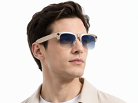 Lunettes Intelligentes Sans Fil avec Caméra 8MP, Commande Vocale IA, WiFi 6, Étanchéité IPX67, Vidéo 1280x720P pour le Sport, la Conduite et les Voyages