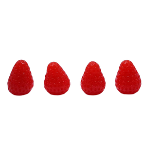 อุปกรณ์ตกแต่ง CHENXI มินิ 3 มิติ รูปสตรอว์เบอร์รี สำหรับตกแต่งบ้านตุ๊กตา สไลม์ กิ๊บติดผม พวงกุญแจ ผลไม้ เรซิ่นชาร์ม - Product Image 5