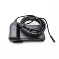 Endoscope industriel rigide de 8 mm, écran IPS de 4,3 pouces, système de caméra d'inspection de tuyaux, de réparation automobile et de bâtiment à LED