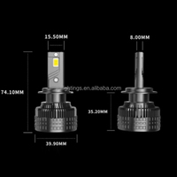 Ampoules LED pour phares de voiture Aurora Hi-Power série K13, LED auto 120W 240W compatibles H1 H4 H3 H7 H13 9005 D2H 9006 9004 9007