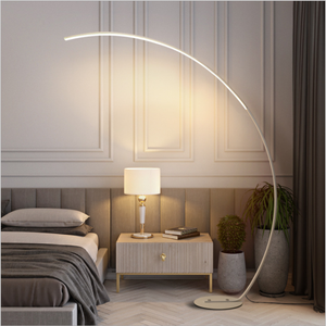 Lampe LED Courbée AB Moderne <span class=keywords><strong>en</strong></span> Aluminium <span class=keywords><strong>en</strong></span> Forme <span class=keywords><strong>de</strong></span> C pour Décoration Artistique, Style Nordique, pour <span class=keywords><strong>Coin</strong></span> <span class=keywords><strong>de</strong></span> Salon, Chambre à Coucher, Bureau, avec Télécommande Standard - Product Image 2