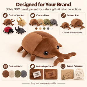 Juguete de peluche de la serie de animales marinos de dibujos animados: insecto de bolsillo, unicornio, <span class=keywords><strong>escarabajo</strong></span>, <span class=keywords><strong>jirafa</strong></span>, pez sierra. Logotipo personalizable, malla lavada, supersuave, antiestrés. - Product Image 4