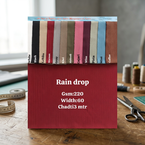 Tela Lycra con Textura de Gota de Lluvia de 220 GSM, 60 Pulgadas, Material de Punto de Poliéster y Spandex para Camisetas y Ropa Deportiva, Venta al Por Mayor - Product Image 5