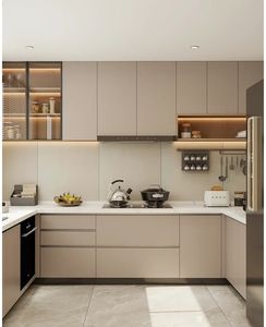 Mobili da Cucina <span class=keywords><strong>in</strong></span> Legno Massello <span class=keywords><strong>con</strong></span> Ante a Sollevamento, Personalizzabili, Fornitura Diretta dalla Fabbrica, Facili da Installare - Product Image 4