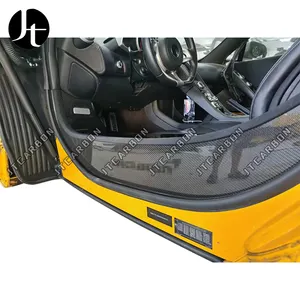 Seuil de pédale de bienvenue intérieur automobile en fibre de carbone véritable pour McLaren 12C-MP4 625C 650S 675LT