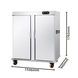 Xybest nhà hàng điện sang trọng lớn phục vụ cách nhiệt hâm nóng thực phẩm tủ container 1 cửa làm bằng thép không gỉ - Product Image 3