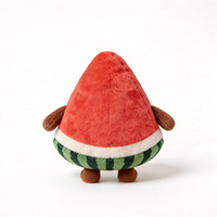 Peluche Pastèque Rouge Personnalisée, Adorable Jouet en Peluche Fruit pour Enfants, Peluche Pastèque Douce et Populaire