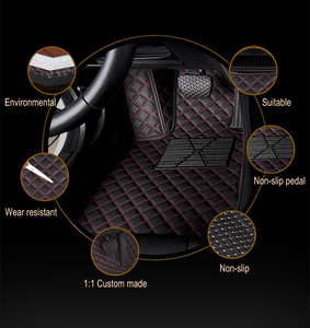 Tappetini Auto in Pelle per Fiat 500, Skoda Octavia 2, <span class=keywords><strong>Peugeot</strong></span> <span class=keywords><strong>208</strong></span>, Kia Sportage 2008, VW Passat B7/B8 - Product Image 5