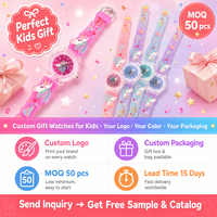 Meilleure Vente 2026 : Montre Enfant à Quartz 3D Lumineuse LED, 32 Motifs Colorés, Logo Personnalisé OEM, Vente en Gros, Cadeau