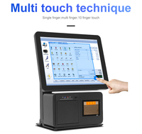 Sistema POS para Restaurante Taixun A1563L9 de 15.6 Pulgadas, 1920x1080, Aleación de Aluminio, Android/Windows, con Impresora de Cocina