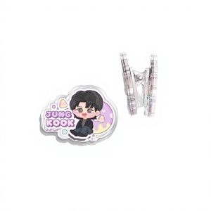 สินค้าเคป๊อปแบบกำหนดเอง คลิปอะคริลิกและพีพี ลายตัวละครวงเคป๊อป<span class=keywords><strong>ชาย</strong></span>และตัวการ์ตูน ของใช้ในชีวิตประจำวันสำหรับทุกเพศ - Product Image 1
