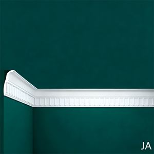 Moldura de yeso moderna blanca imprimada, cornisa decorativa inferior para pared, para uso en hoteles, talleres y hospitales, ecológica - Product Image 2