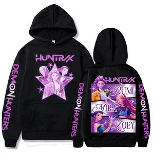 Sudaderas con Capucha K-Pop Demon Hunters para Niñas, Modelo 2026, Personalizadas, 100% Algodón, Impresión a Doble Cara - Product Image 1