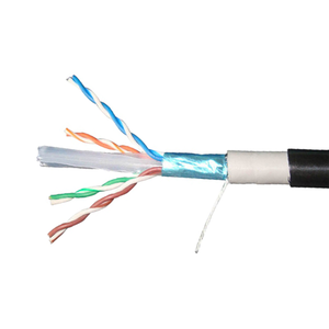 Câble LAN extérieur OWIRE <span class=keywords><strong>Cat</strong></span> <span class=keywords><strong>6</strong></span> <span class=keywords><strong>F</strong></span>/<span class=keywords><strong>UTP</strong></span> blindage extérieur en feuille 250MHz câble <span class=keywords><strong>Ethernet</strong></span> Gigabit stable en cuivre sans oxygène - Product Image 2